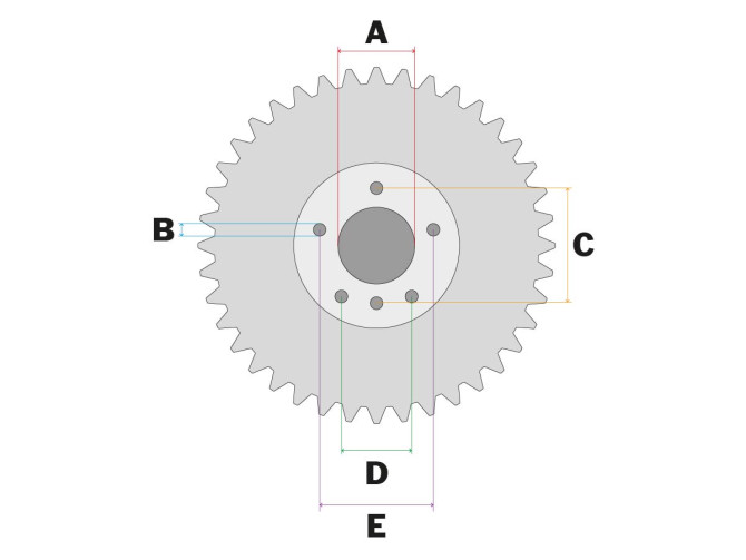 Rear sprocket Puch MV / VS / MS 40 tooth product